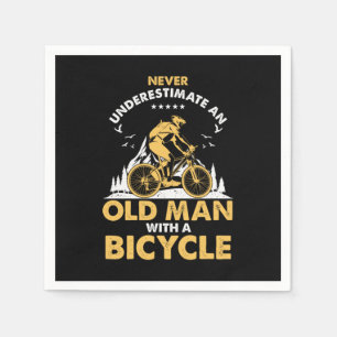 Fitness Großvater Fahrradfahrer MTB Fahrrad Serviette