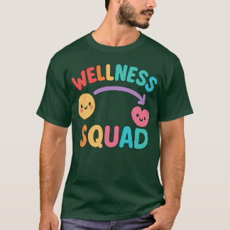Fitness Gym Crew Healthrainer WELLNESS Coach Team T-Shirt