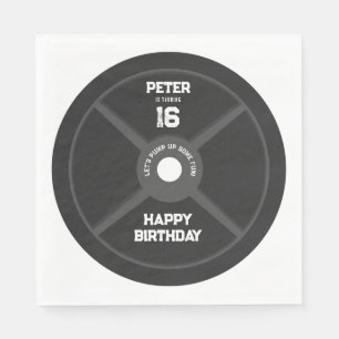 Fitness-Gym-Geburtstagsparty Serviette