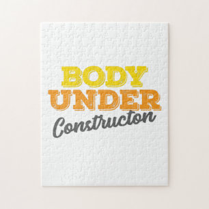 Fitness-Gym-Geschenkkörper im Baugewerbe Puzzle