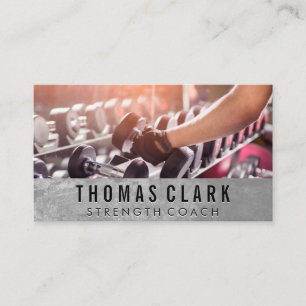 Fitness Gym   Gewicht Visitenkarte