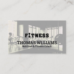 Fitness   GYM Hintergrund   Personal Trainer Visitenkarte