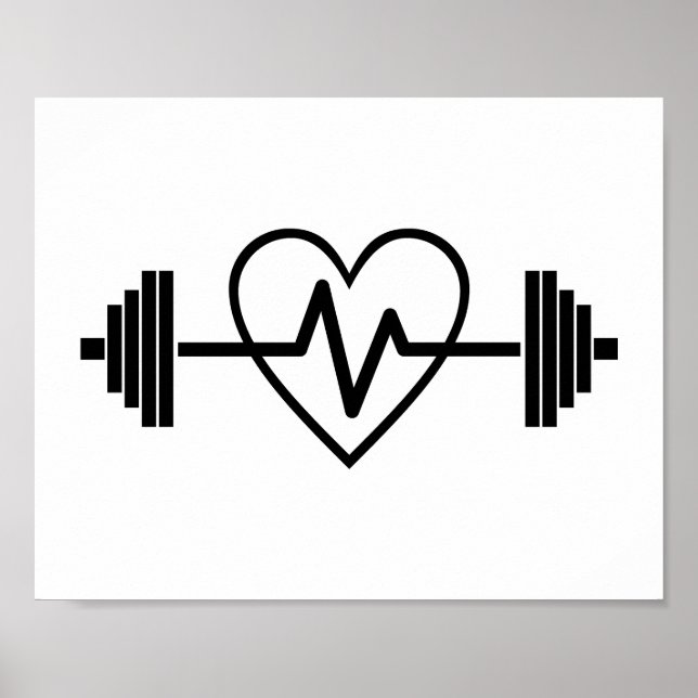 FITNESS GYM IST LEBEN POSTER (Vorne)