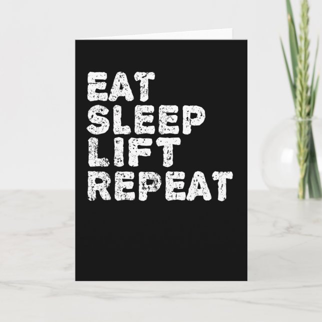 Fitness Gym Lifting Quote Funny Gift Karte (Vorderseite)
