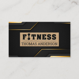 Fitness-Gym-Logo Persönliches Training Visitenkarte
