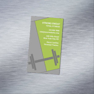 Fitness Gym Magnetische Visitenkarte