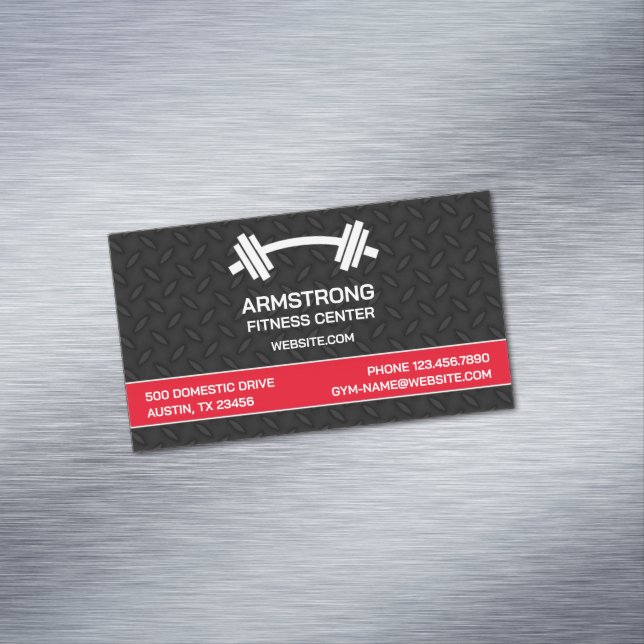 Fitness Gym Magnetische Visitenkarte (Beispiel)