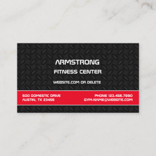 Fitness Gym Personal Trainer Business Card Visitenkarte