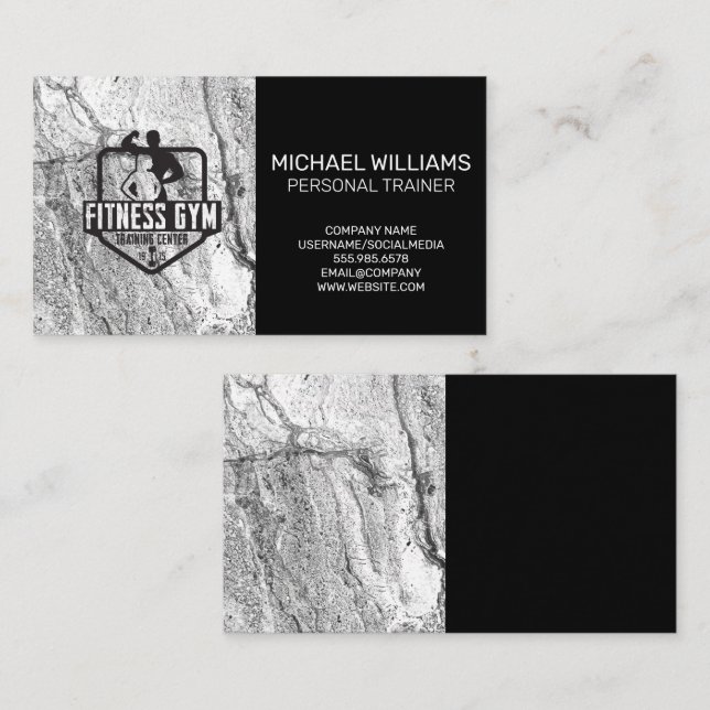 Fitness Gym | Personal Trainer Visitenkarte (Vorne/Hinten)