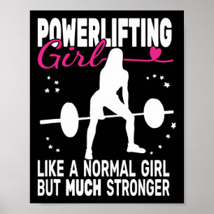 Fitness Gym Powerlifter Kraftheben Gewicht Poster