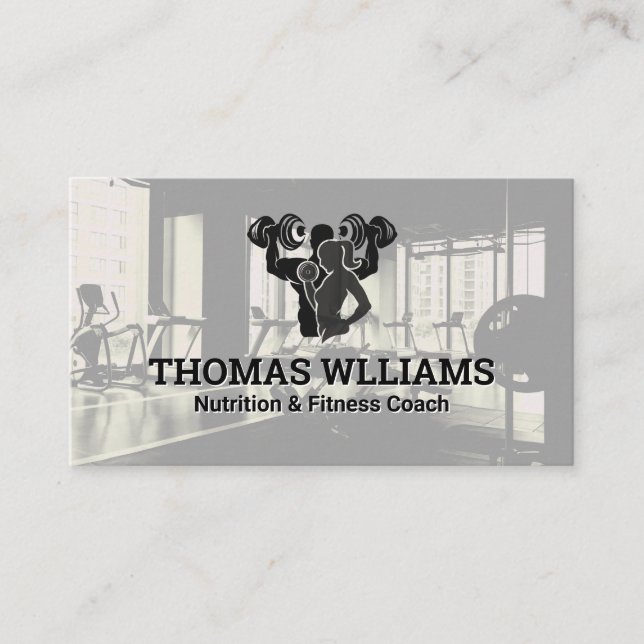 Fitness Gym Trainer | Gesundheit Visitenkarte (Vorderseite)