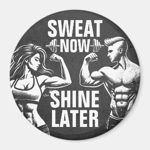 Fitness Gym Workout Bodybuilding Motivierend Magnet