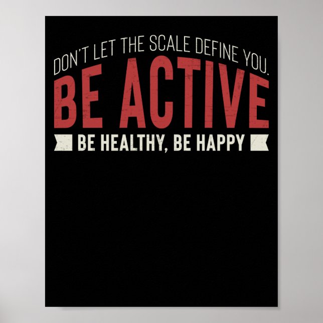Fitness Gym Workout Motivation Poster (Vorne)