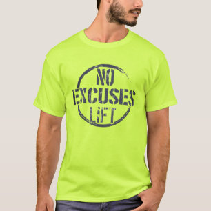Fitness Gym Workout Motivierend keine Ausreden heb T-Shirt