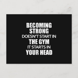 Fitness Gymnastik Sport Workout Sonniges Geschenk  Postkarte