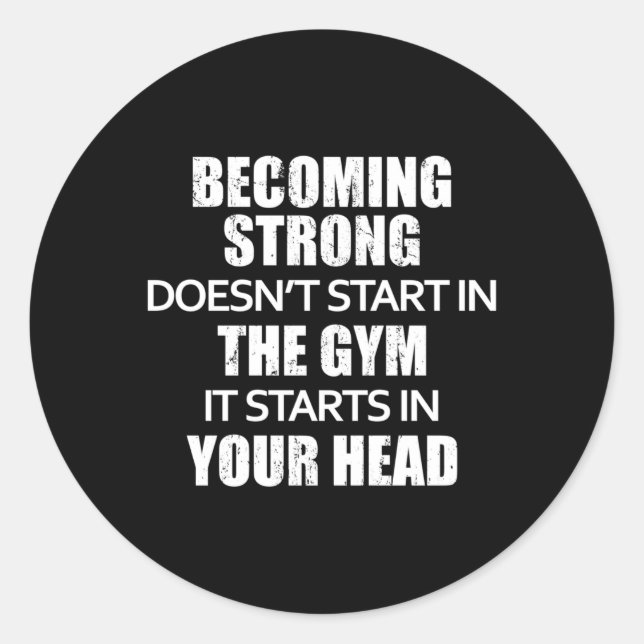 Fitness Gymnastik Sport Workout Sonniges Geschenk  Runder Aufkleber (Vorderseite)