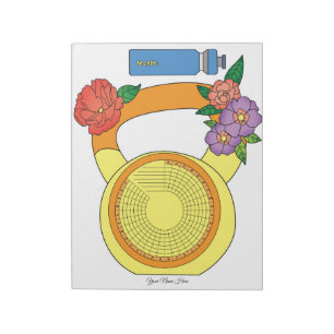 Fitness Habit Tracker-benutzerdefinierter Notepad Notizblock