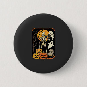 Fitness Halloween Skelett Geist Kürbis Workout D Button