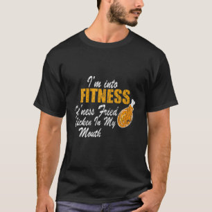 Fitness Hühnchen in Mund-Süß-Liebe T-Shirt