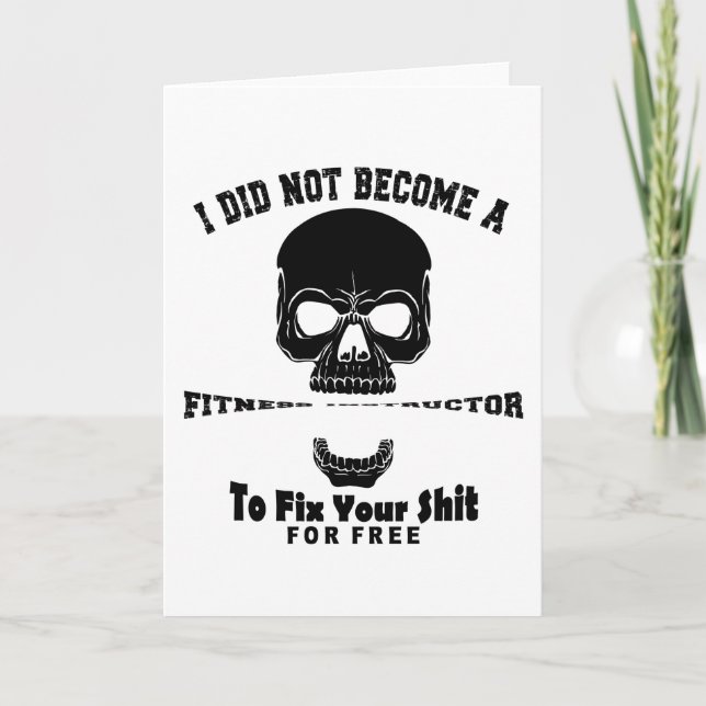 Fitness Instructor Karte (Vorderseite)