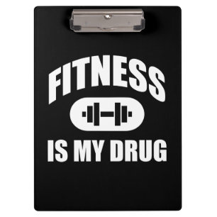 Fitness ist mein Medikament - Fitnesstraining Moti Klemmbrett