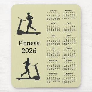 Fitness-Kalender-Mauspad 2026 Mousepad