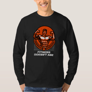 Fitness kennt kein Alter Workout Motivationszitat T-Shirt