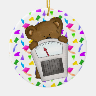 Fitness! Keramik Ornament