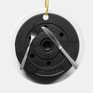 Fitness Keramik Ornament