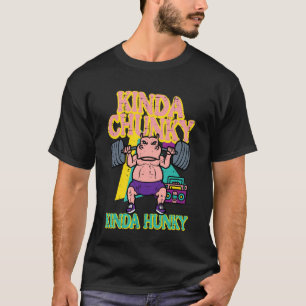 Fitness Kindy Chunky Hunky Nilpferd Lustiges Train T-Shirt