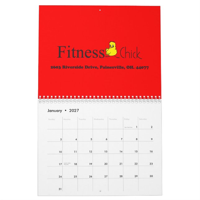 Fitness-Küken-Kalender Kalender (Jan 2027)