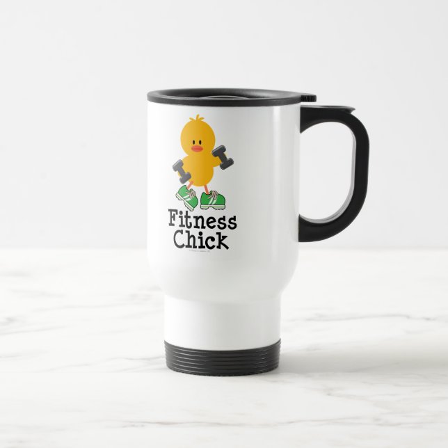 Fitness-Küken-Reise-Tasse Reisebecher (Rechts)