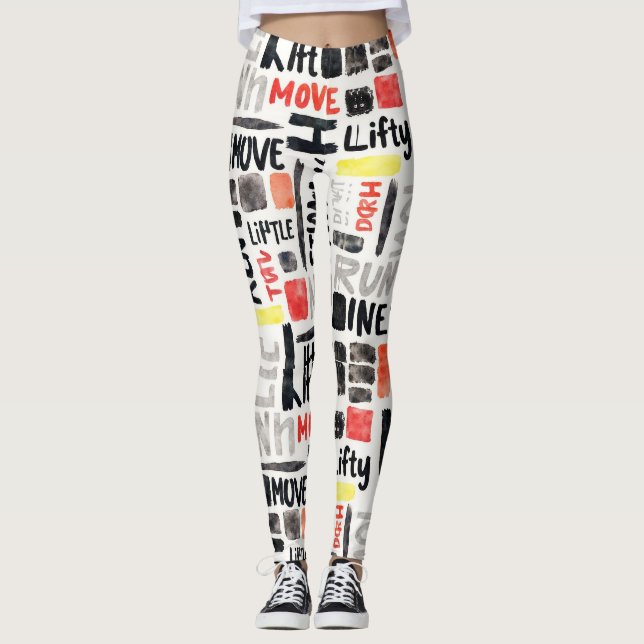 Fitness Laufen Nahtlose Muster bewegen Leggings (Vorderseite)