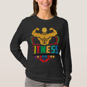Fitness-Lebensstil – Hart trainieren, stark bleibe T-Shirt