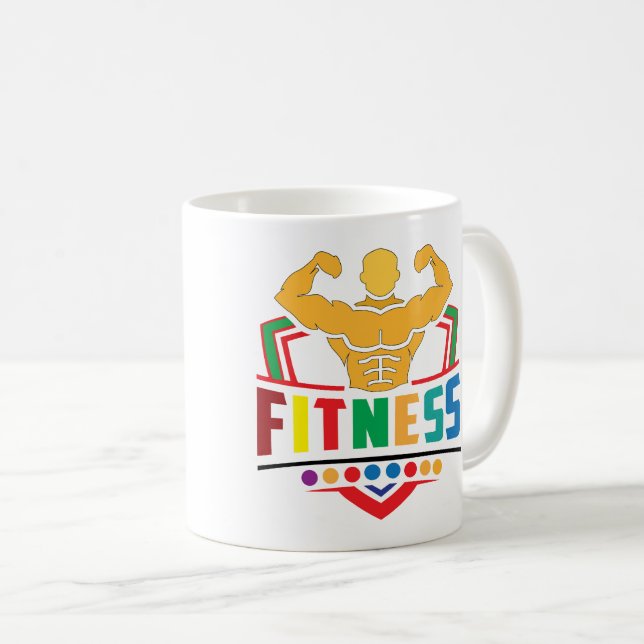 Fitness Lifestyle – Train Hard Stay Strong Kaffeetasse (VorderseiteRechts)