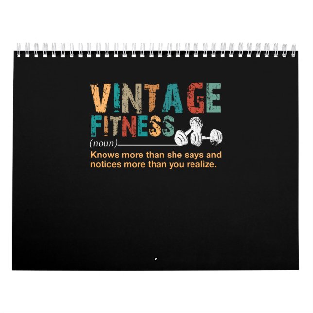 Fitness Lover|Vintage Fitness Kalender (Titelbild)