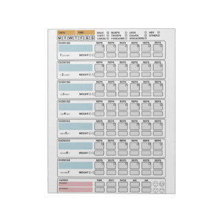 Fitness: Machen Sie es für sich; Motivierend Plane Notizblock