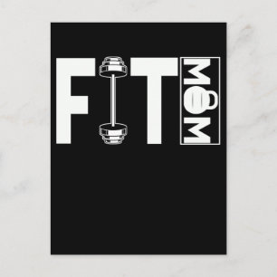 Fitness Mama Gym Weightlift Mama Postkarte