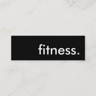 Fitness. Mini Visitenkarte