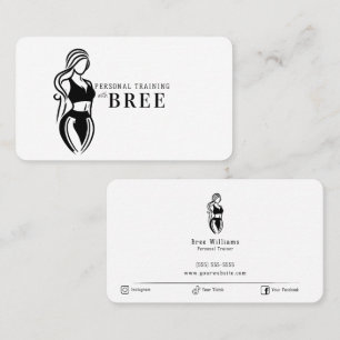 Fitness Minimalistisch Visitenkarte