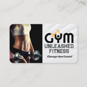Fitness Model Gym-Typografie Visitenkarte