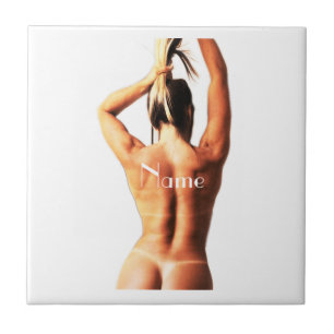 Fitness Modell Tanlines Thunder_Cove Fliese