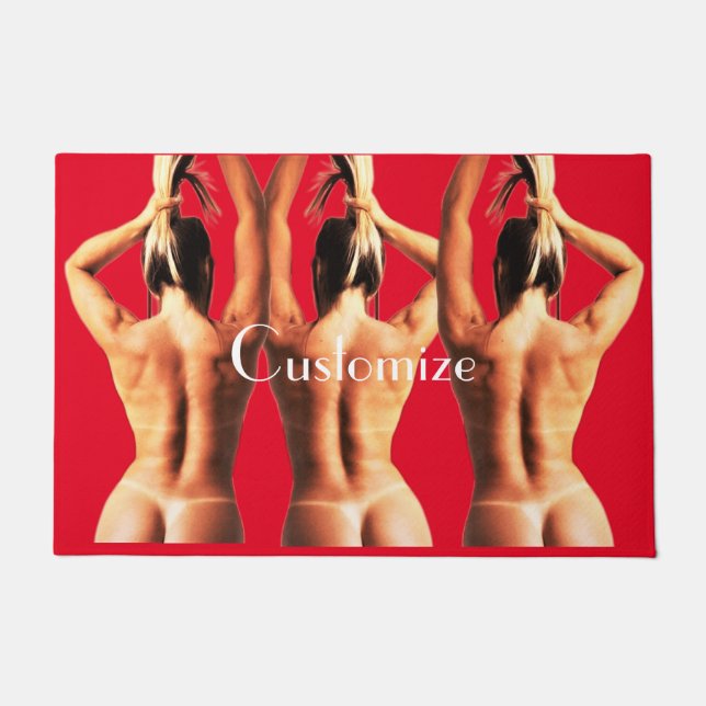 Fitness Modell Tanlines Thunder_Cove Fußmatte (Vorderseite)