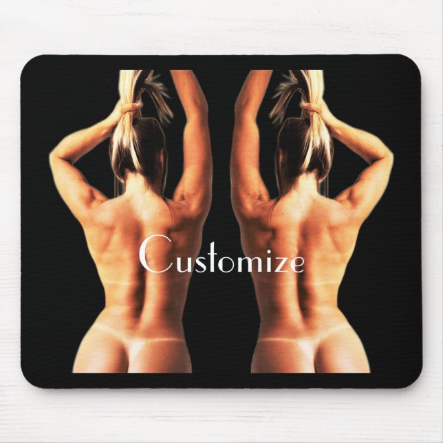 Fitness Modell Tanlines Thunder_Cove Mousepad (Vorne)