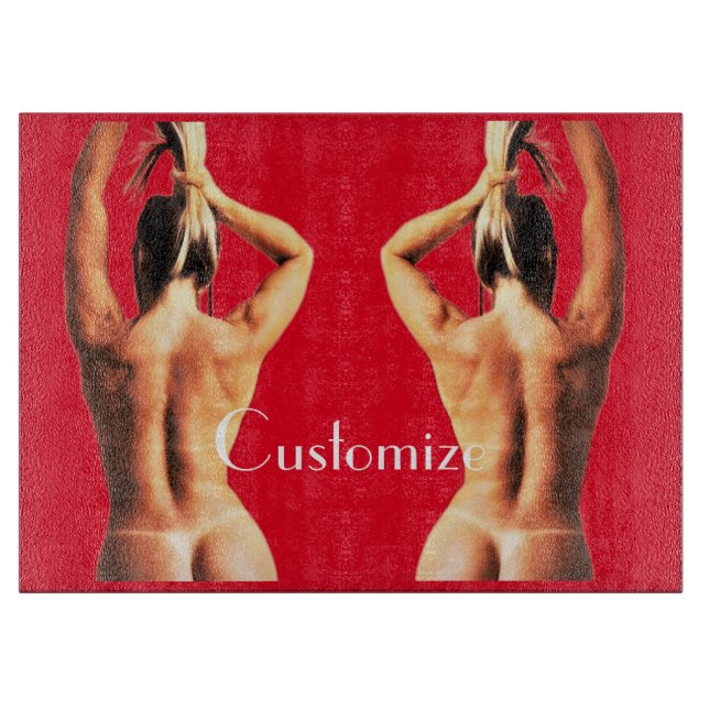 Fitness Modell Tanlines Thunder_Cove Schneidebrett (Vorderseite)