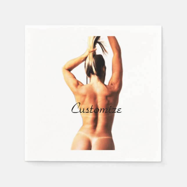 Fitness Modell Tanlines Thunder_Cove Serviette (Vorderseite)