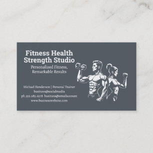 Fitness-Modelle Gesundheit Fitnessstudio Visitenkarte