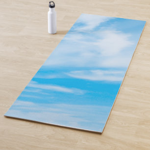 Fitness Modernes Template Blue Sky Wolken Design Yogamatte
