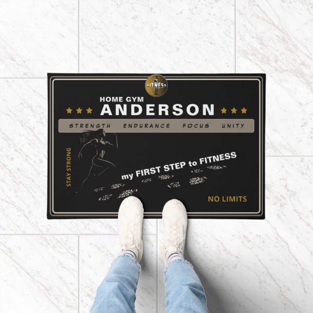 Fitness-Motivation für Fitnessstudios und Zuhause- Fußmatte (Indoor)