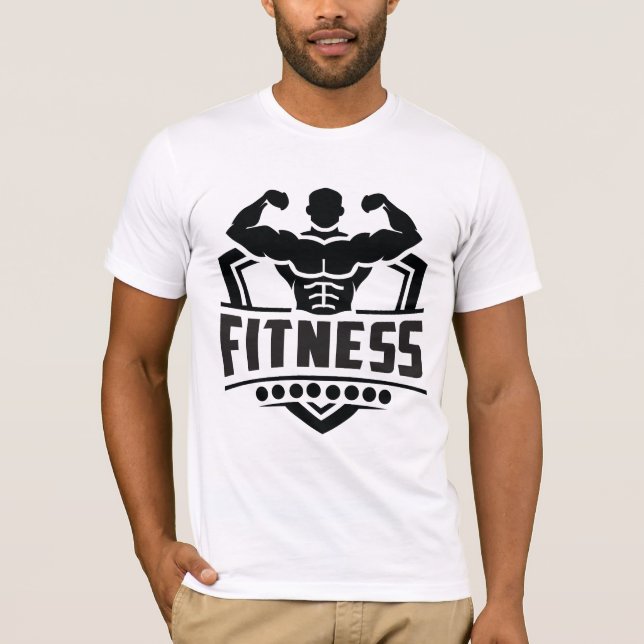 Fitness Motivation Graphic | Strong & Active Life T-Shirt (Vorderseite)
